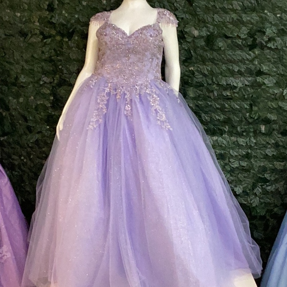 Elegant Lavender Ball Gown